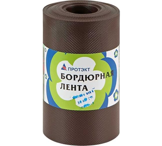 Изображение товара Бордюрная лента ПРОТЭКТ 9 м, коричневая БЛ-20/9 кор