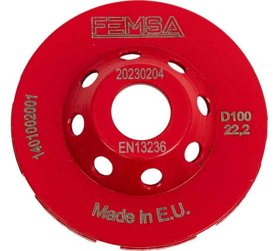 Изображение товара Чашка алмазная двухрядная ST 100 мм FEMSA 1401002001