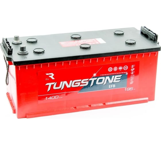 Изображение товара Автомобильный аккумулятор Tungstone Efb 6ст -195 росс.конус 190(L)4-ВBK-BK-0