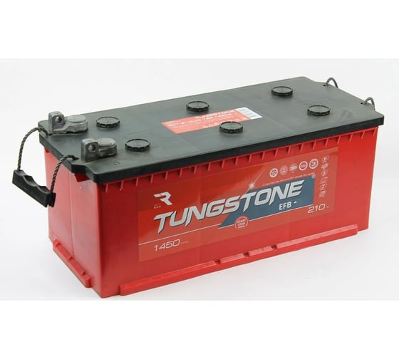 Изображение товара Автомобильный аккумулятор Tungstone Efb 6ст -210 росс.болт 210(L)4-ВBK-BK-1