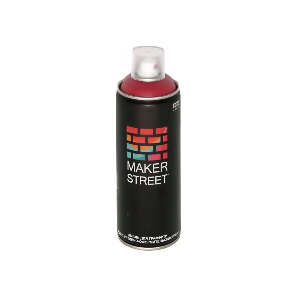 Изображение товара Краска эмаль для граффити MAKERSTREET MS400 400 мл гранатовый для наружных и внутренних работ