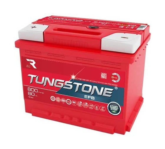 Изображение товара Автомобильный аккумулятор Tungstone Efb 6ст -60.1 60L(1)-L2АК-АК-0