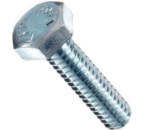 Изображение товара Болт КРЕП-КОМП полная резьба цинк DIN933 10х160 25кг (примерно 274 шт.) бп10160