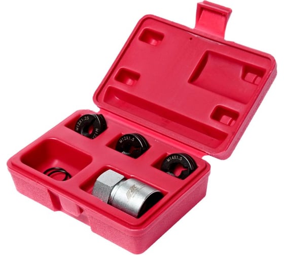 Изображение товара Набор инструментов для восстановления резьбы шпилек колес М12x1.25, М12x1.5, М14x1.5 в кейсе JTC -5201 734237
