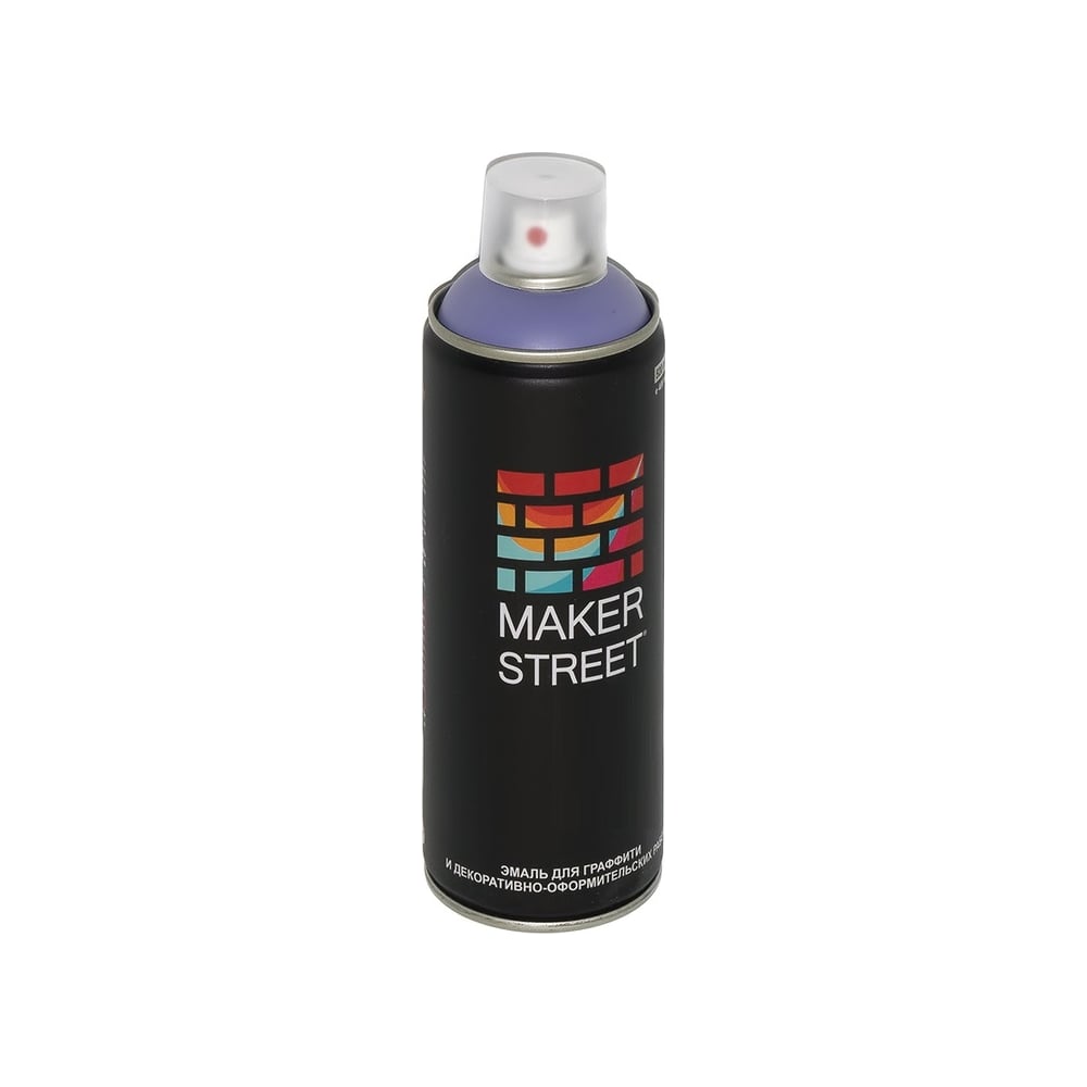 Краска (эмаль) для граффити и декоративно-оформительских работ MAKERSTREET MS400 400 мл, 406 Сиренево-синий 361118