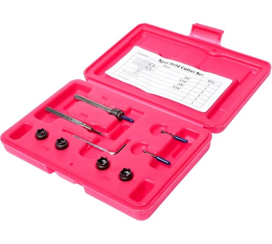 Изображение товара Набор инструментов для высверливания сварочных точек (9 предметов) кейс JTC 3321