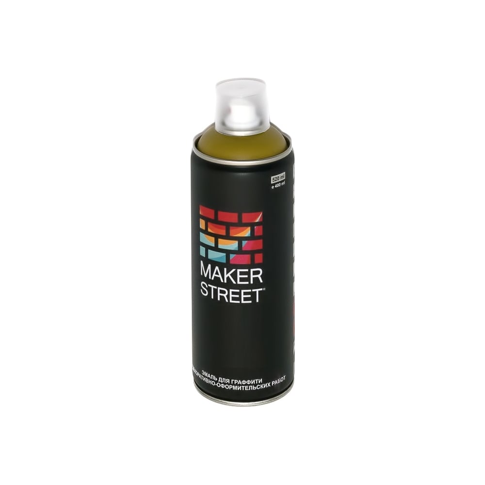Краска-эмаль для граффити и декоративно-оформительских работ MAKERSTREET краска для граффити arton 400 мл в аэрозоли granit