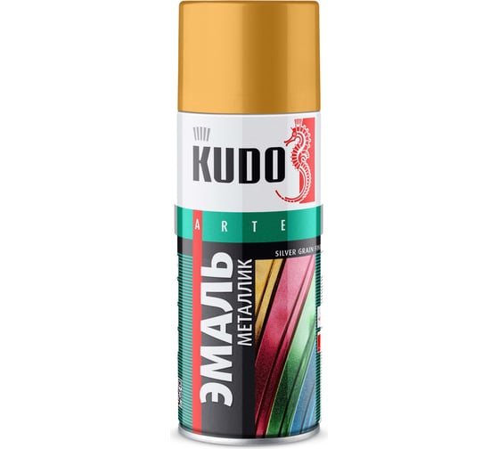 Изображение товара Эмаль KUDO универсальная, металлик, золото KU-1061