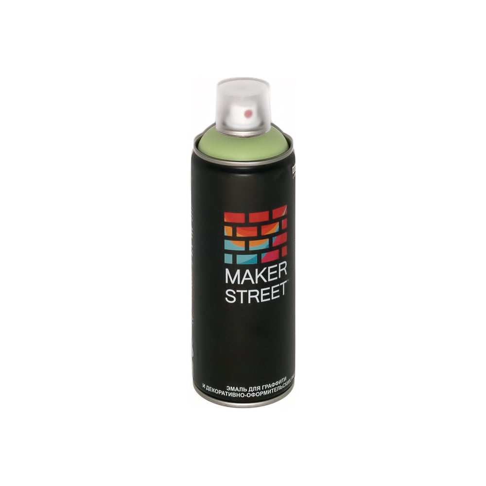 Краска (эмаль) для граффити и декоративно-оформительских работ MAKERSTREET MS400 400 мл, 601 Фисташковый 361129