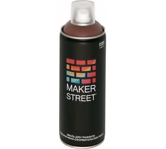 Изображение товара Краска (эмаль) для граффити и декоративно-оформительских работ MAKERSTREET MS400 400 мл, 802 Коричнево-бежевый 361195