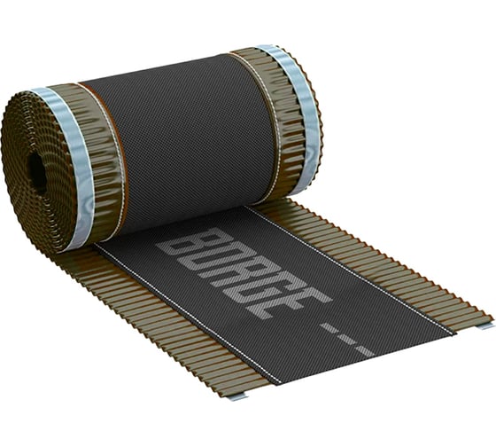 Изображение товара Коньковая лента Borge 240 мм, 5 м, коричневый шоколад RAL 8017 01.290.50.01.01.000.8017