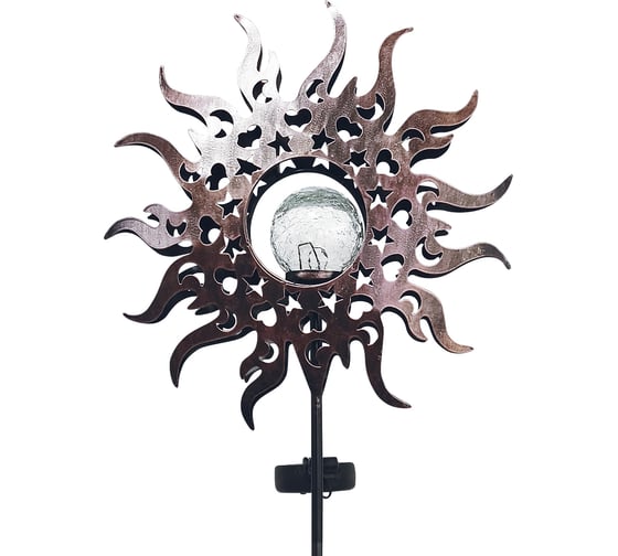 Изображение товара Садовый фонарь ЧУДЕСНЫЙ САД 323 Закат-Восход со светодиодной подсветкой, на солнечной батарее, металл/пластик 4606400207832