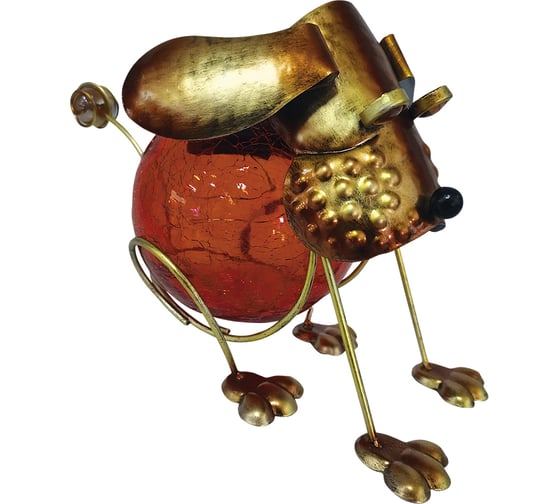 Изображение товара Садовый фонарь ЧУДЕСНЫЙ САД 321 лунный пес со светодиодной подсветкой, на солнечной батарее, металл/пластик 4606400207894