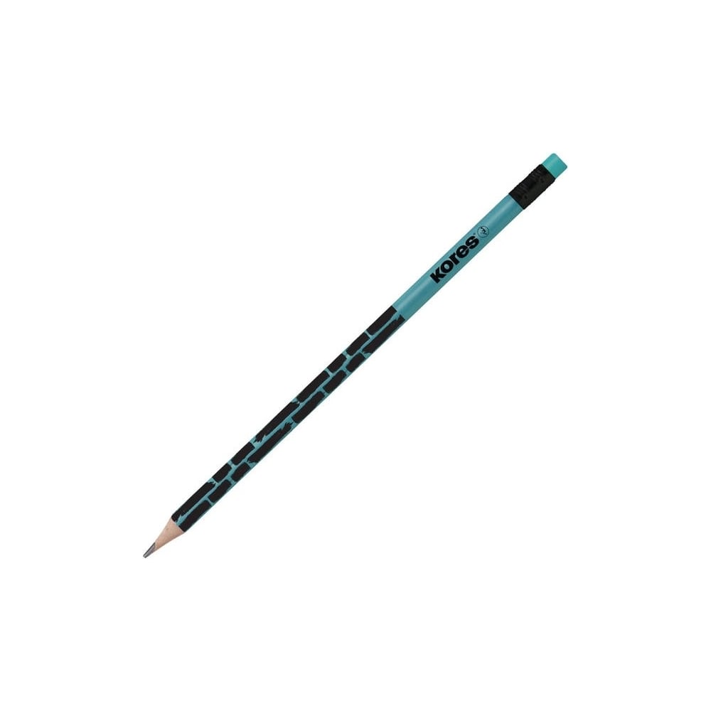 Чернографитный карандаш Kores трехгранный чернографитный карандаш kores