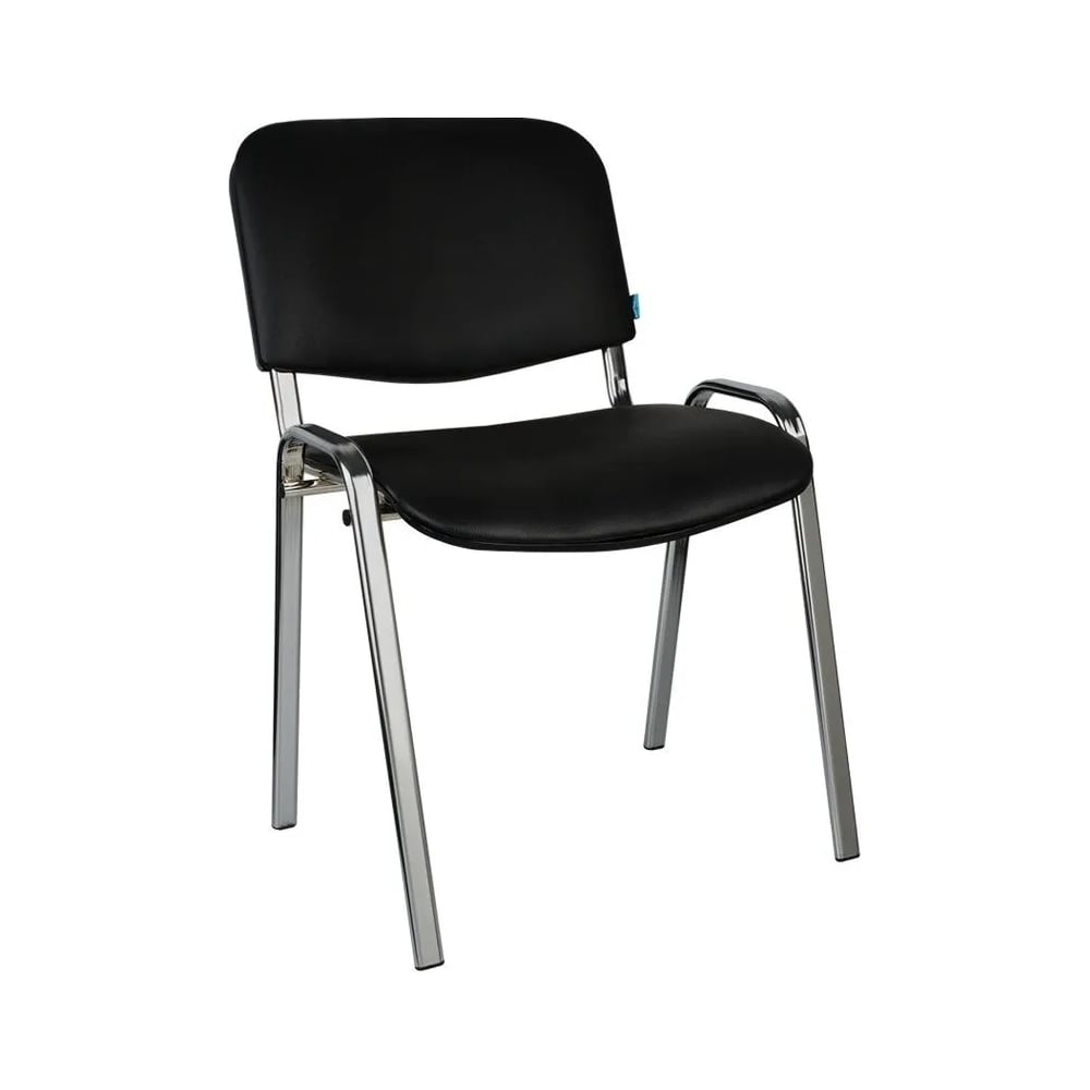 Стул Helmi hl-f01 изо каркас хром, обивка кожзам, черный 330630