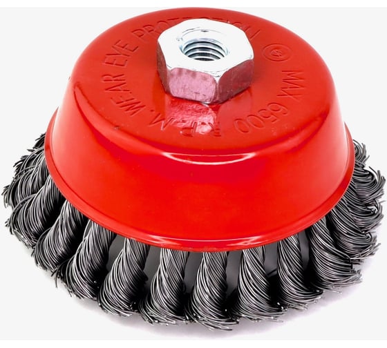 Изображение товара Щетка чашечная жгутовая 125 мм, М14, ворс сталь 0.50 мм для УШМ 13-103 EuroBrush EB-AST5