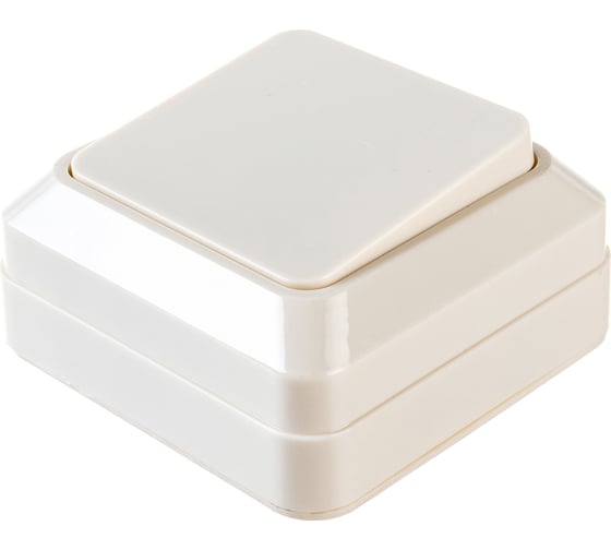 Изображение товара Одноклавишный выключатель, бежевый UNIVersal Олимп Б-О0021