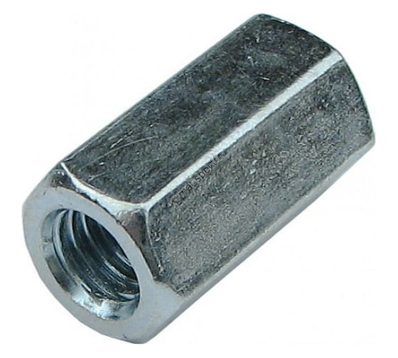 Изображение товара Удлиняющая гайка КРЕП-КОМП цинк DIN6334 м6х18 2500шт гу6