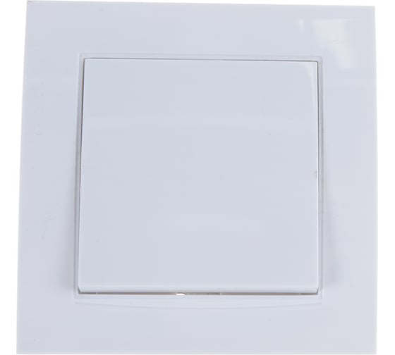 Изображение товара Одноклавишный выключатель, белый UNIVersal Бриллиант 7947366