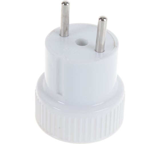 Изображение товара Адаптер-переходник без заземления, белый 6А 250В UNIVersal А109