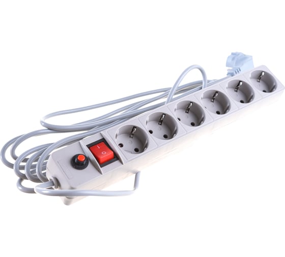 Изображение товара Сетевой фильтр ПВС 3*0,75 серый 5м UNIVersal 967U-5005