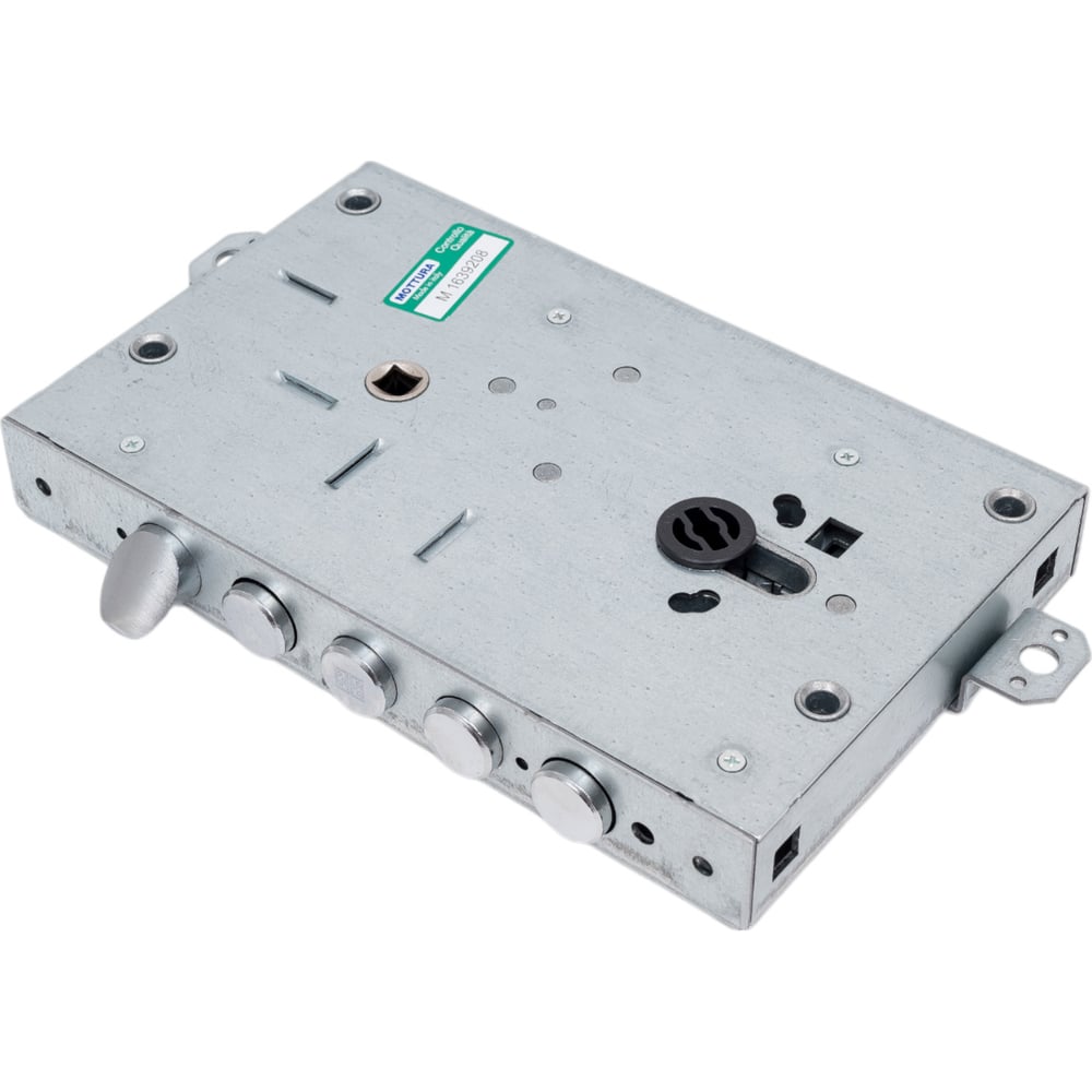 Изображение товара Врезной замок с защёлкой MOTTURA 82.515W800B универсальный для металлических дверей
