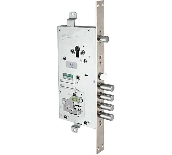 Изображение товара Врезной двухсистемный замок MOTTURA 54.J939M-D MyKey правый, перекодировка с торца, ключ 60 мм, без накладок 33455