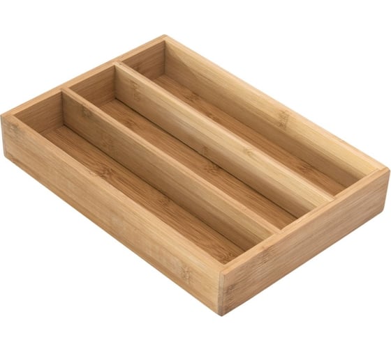 Изображение товара Лоток для столовых приборов ZDK Homium Wood, 3 секции cutlerytray1