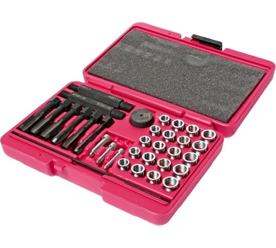 Изображение товара Набор метчиков для восстановления резьбы под свечи накаливания (33 предмета в кейсе) JTC 4053