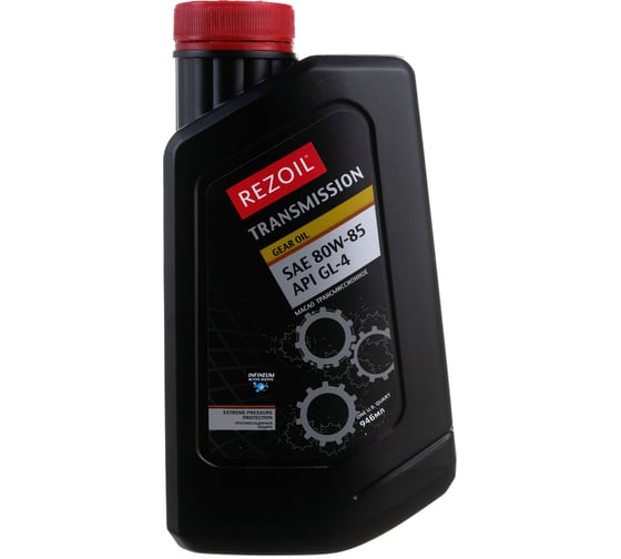 Изображение товара Масло REZOIL TRANSMISSION минеральное до -30С GL4 80W85 0.946 л Rezer 03.008.00015