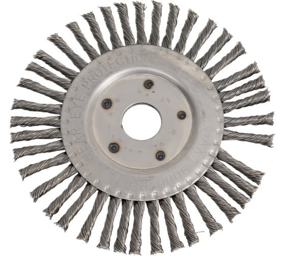 Изображение товара Щетка дисковая жгутовая 150x6х22.2 мм, ворс сталь 0.50 мм для УШМ 13-018 EuroBrush EB-DS5