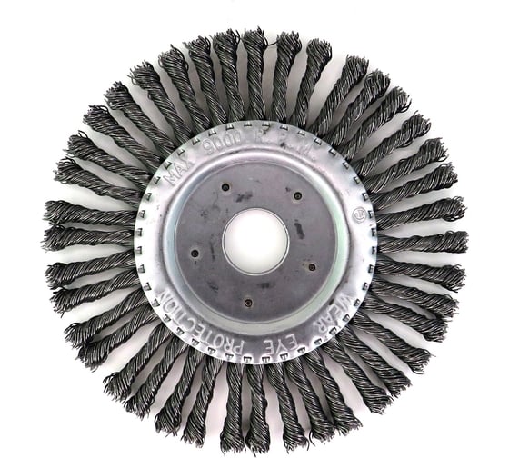 Изображение товара Щетка дисковая жгутовая 150x6х22.2 мм, ворс сталь 0.50 мм для УШМ 13-018 EuroBrush EB-DS5