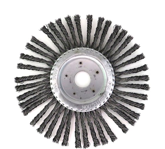 Изображение товара Щетка дисковая жгутовая 175x6х22.2 мм, ворс сталь 0.50 мм для УШМ 13-019 EuroBrush EB-DS6