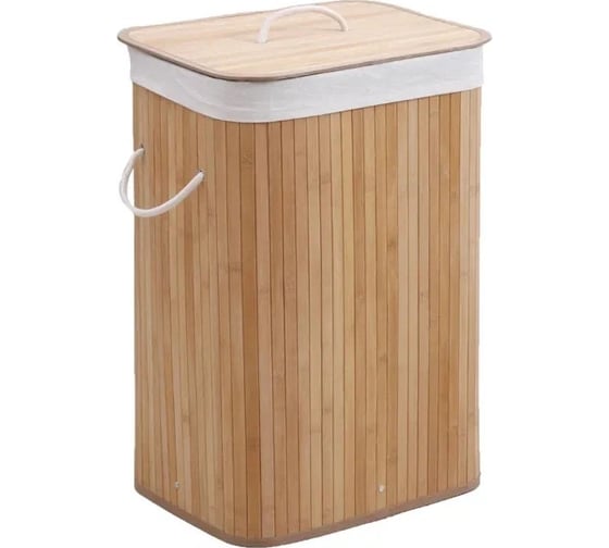 Изображение товара Корзина для белья Homium for Home, Eco, размер 40x30x60 см, квадратная, темный laundry6