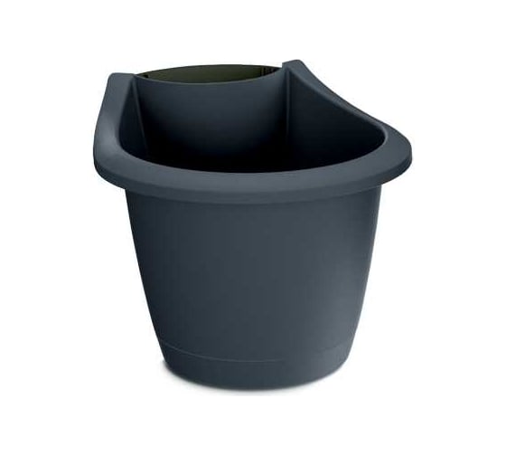 Изображение товара Кашпо на водосток Prosperplast DRER220-405U RESPANA BELT диам. 22х21.7 см, высота 17.8 см, 3.3 л, антрацит 068411