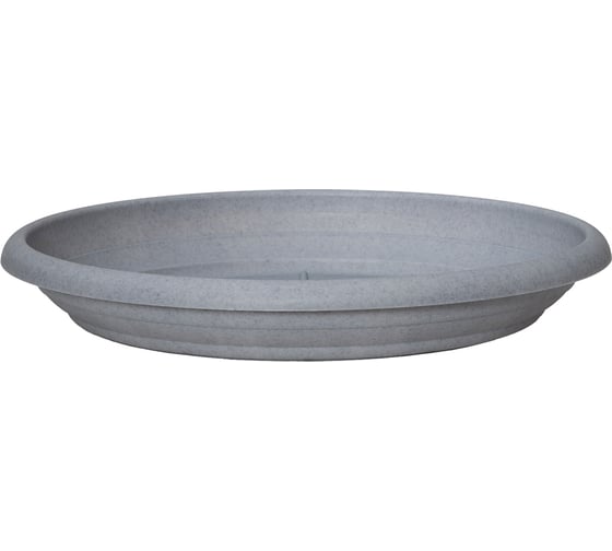 Изображение товара Поддон Scheurich 331 Linda Granite Grey диам. 30 см, пластик, серый гранит 068856
