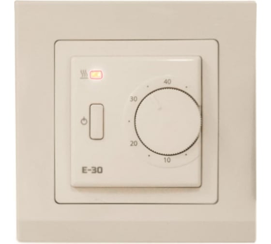 Изображение товара Терморегулятор EASTEC E-30 кремовый механический (Встраиваемый 3,5 кВт) E-30 cream