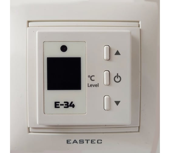 Изображение товара Терморегулятор EASTEC E-34 кремовый (встраиваемый 3,5 кВт) E-34 ivory