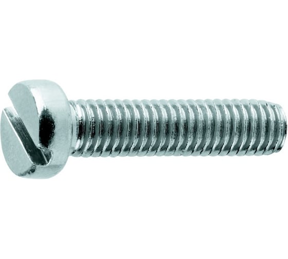 Изображение товара Винт ЦКИ DIN 84, М6x25, цинк, SL10x1.6, 250 шт. 7190