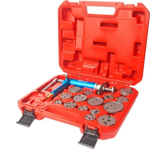 Изображение товара Комплект приспособлений для обслуживания тормозных цилиндров с пневмоприводом, 15 адаптеров JTC 4687