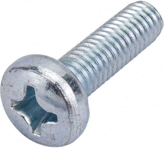Изображение товара Винт КРЕП-КОМП полуцилиндрическая головка цинк DIN7985 6х 20 350шт вц620ф