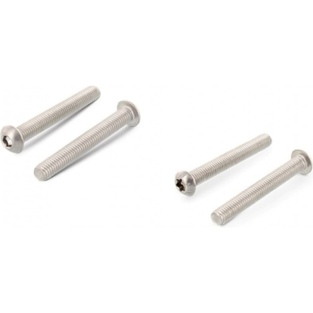 Изображение товара Винты ЦКИ ISO 7380 М4x12 из нержавеющей стали A2 100 штук