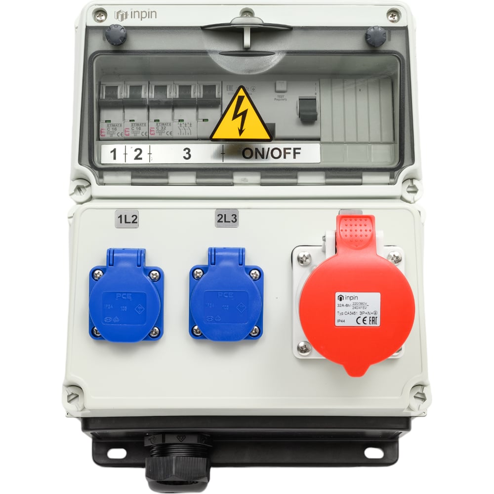 Изображение товара Комбинация розеток INPIN 920015r для подключения электрических устройств