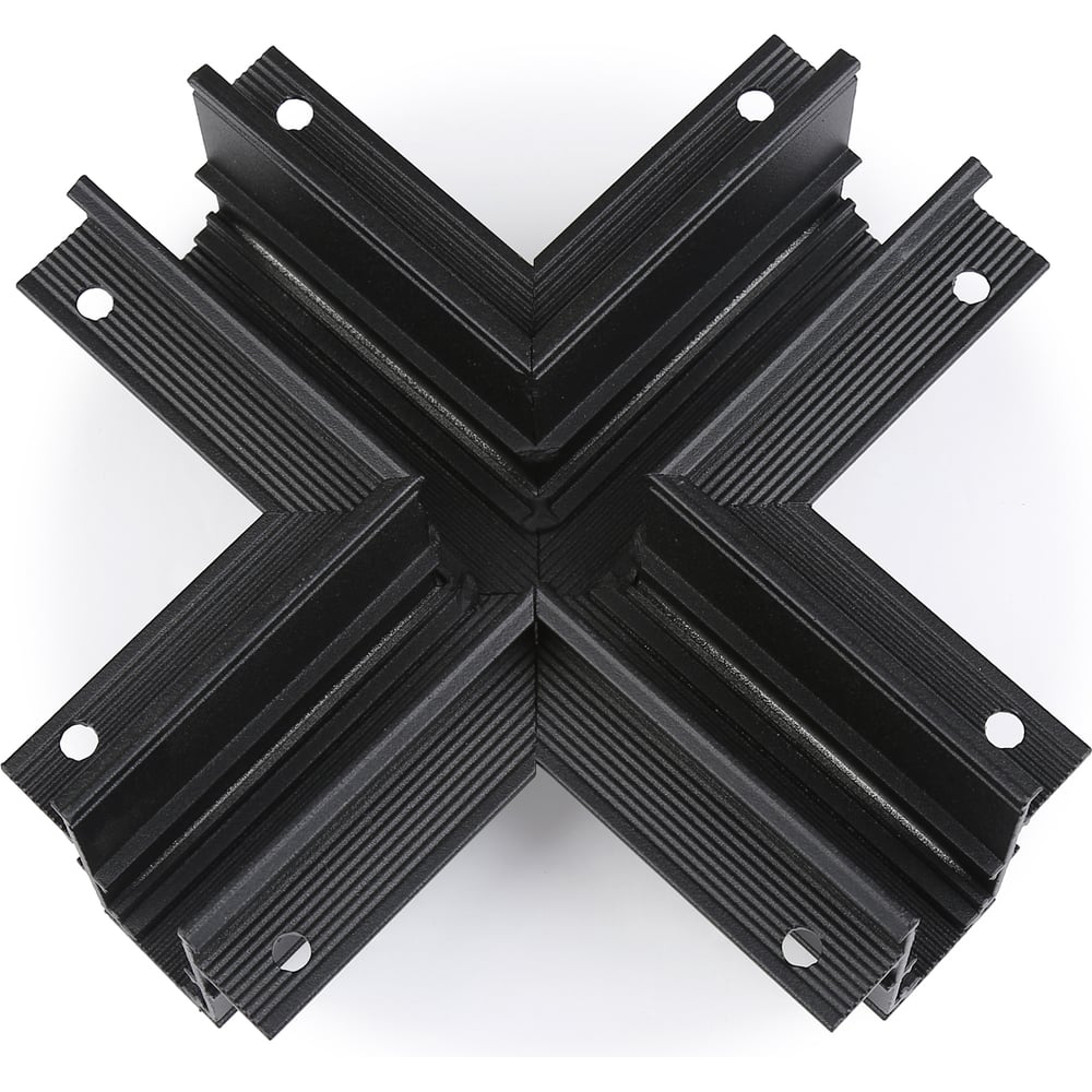 X-образный соединитель для треков Ambrella Light, цвет черный
