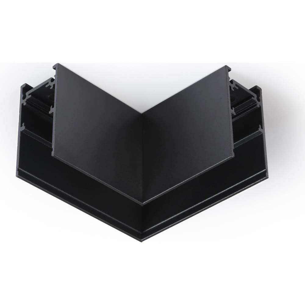 Угловой L-образный соединитель для треков накладных Ambrella Light, цвет черный GL3372 TRACK SYSTEM - фото 1