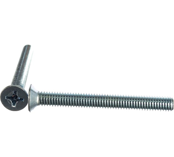 Изображение товара Потайной винт КРЕП-КОМП цинк DIN965 6х55 200шт вп655ф