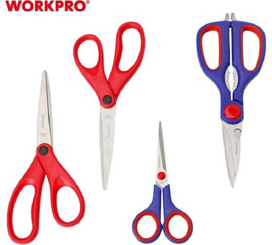 Изображение товара Набор ножниц WORKPRO 4 шт. WP200002