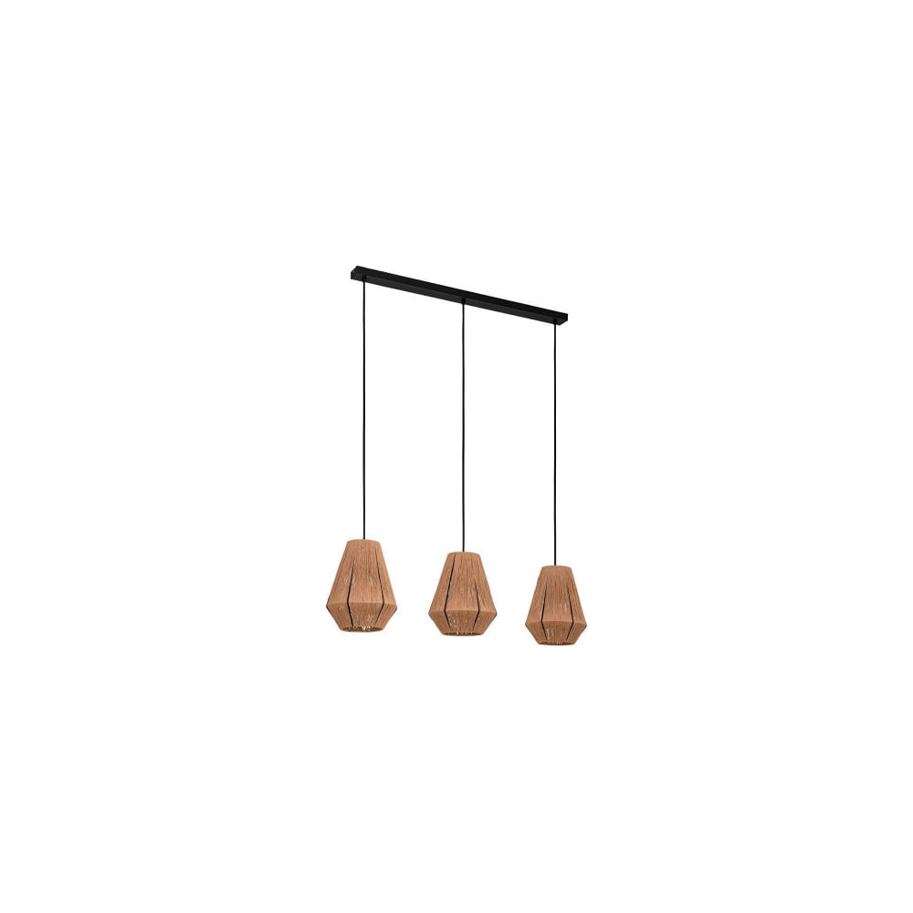 Изображение товара Подвесной светильник EGLO ALDERNEY ПРОМО 43786 черный и коричневый