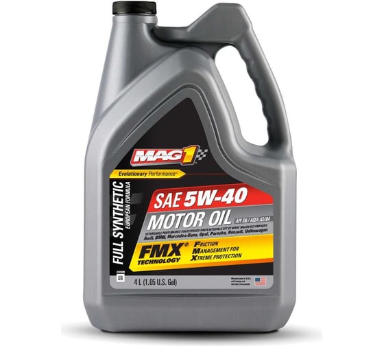 Изображение товара Синтетическое моторное масло MAG1 Full Synthetic FMX 5W-40 EURO ACEA A3/B4, 4.73 л MAG69891