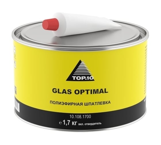 Изображение товара Шпатлевка TOP.10 glas optimal 1,7 кг 10.108.1700 10.108.1700.